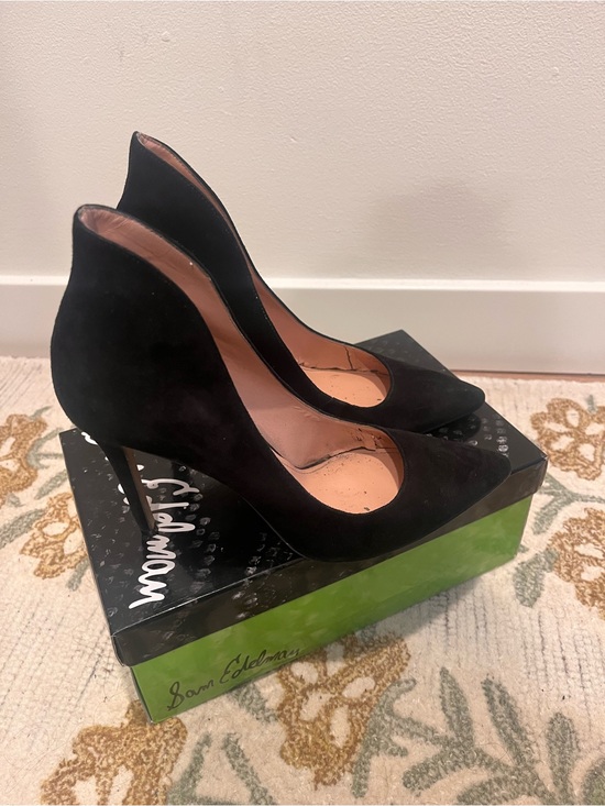 Enzo Angiolini Shoes - Enzo Angiolini Black Suede Pointed Toe Stiletto Pumps